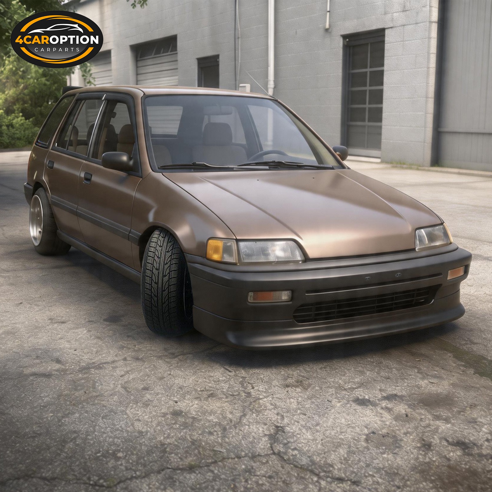 Fits 88-91 Honda Civic Zenki Z Style Front Bumper Lip Spoiler