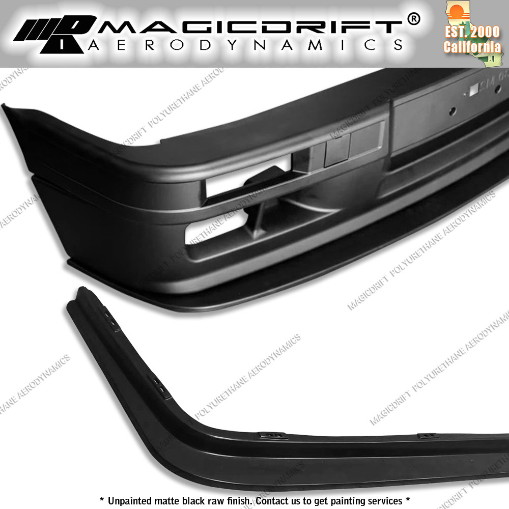 For 84-92 BMW E30 318i 320i 325i Mtech Style Front Bumper Lip Chin
