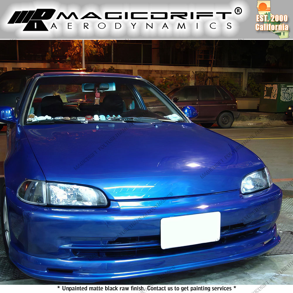 For 92 93 94 95 Honda Civic EG Sedan MU MUG Style Front Bumper Lip