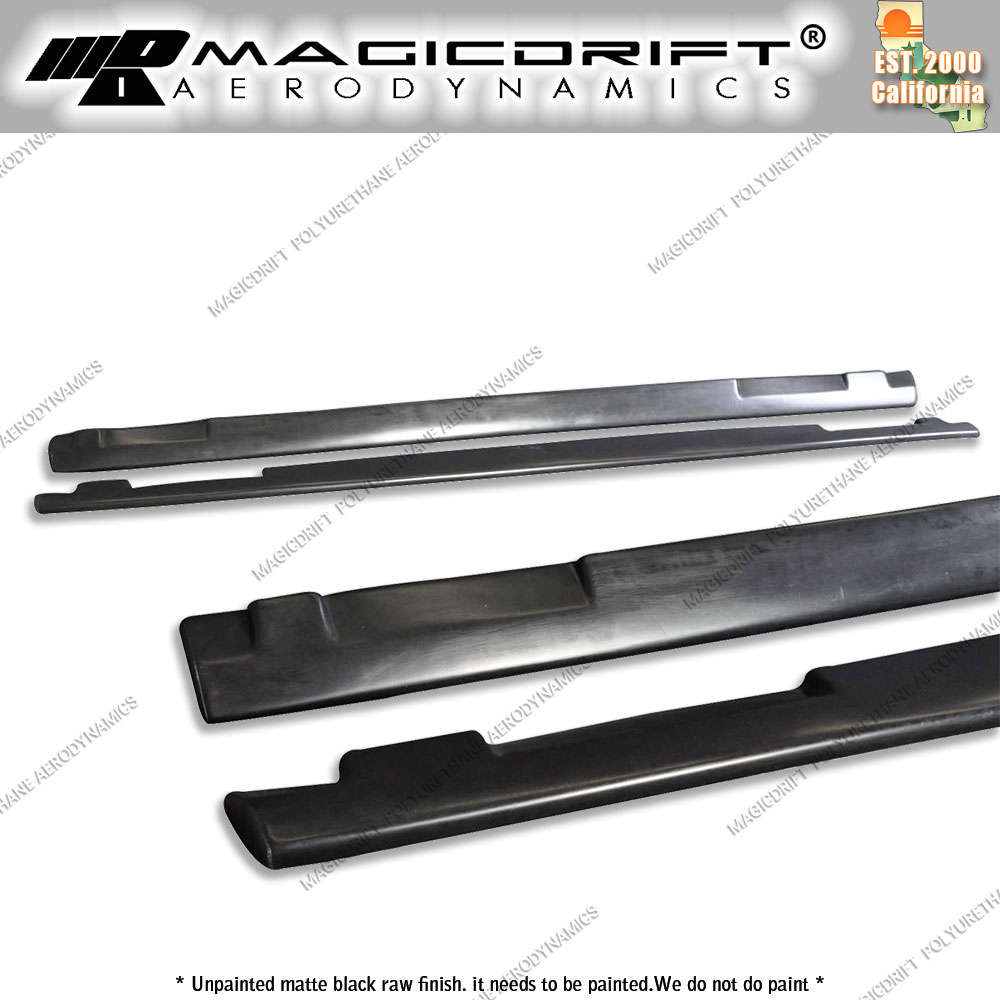For 01-07 Mitsubishi EVO 7 8 9 Side Skirts Rocker Panel Extensions 